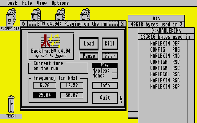 BackTrack atari screenshot